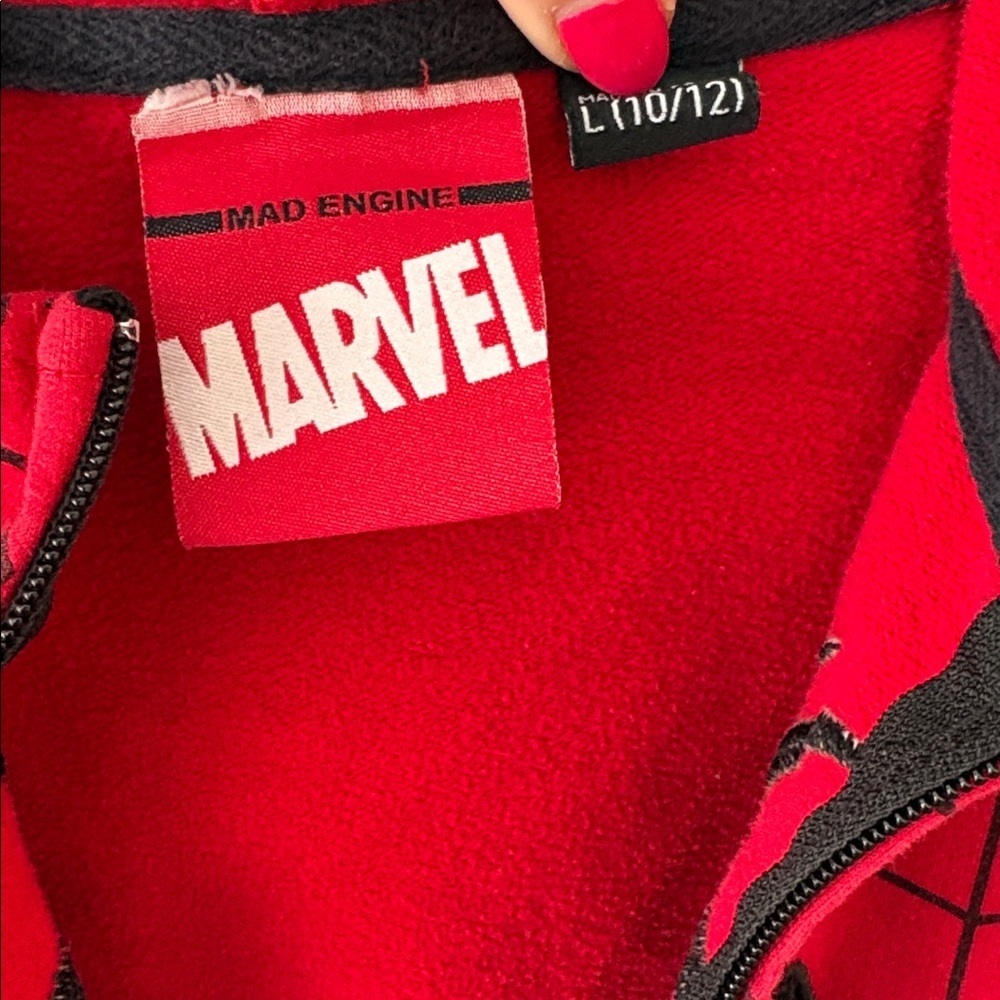 Marvel Spiderman zip up hoodie 10/12 - Picture 4 of 4